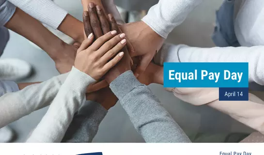 Image of hands from a birds eye view, with different skin tones converging together to form a team