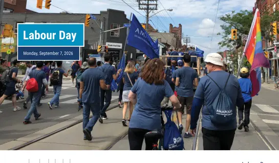 Image of AMAPCEO contingent at Labour Day Parade