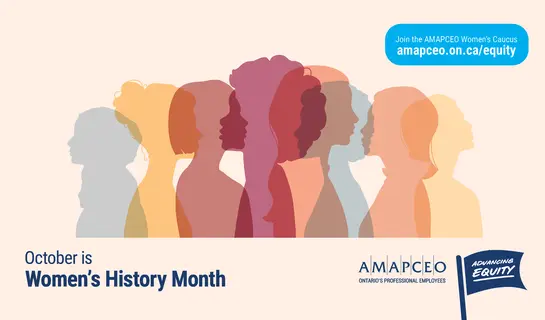 Image of banner for October is women's history month
