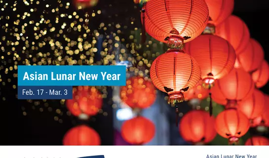 Image of lanterns for Asian Lunar New year