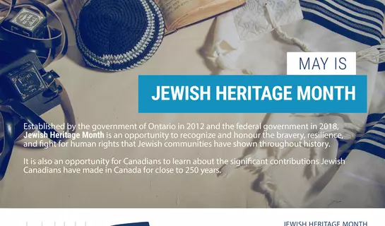 Jewish Heritage Month