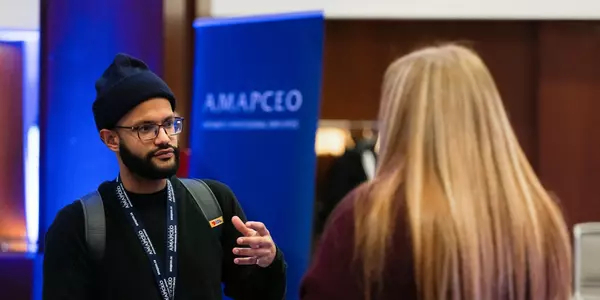 One AMAPCEO member speaking seriously to another