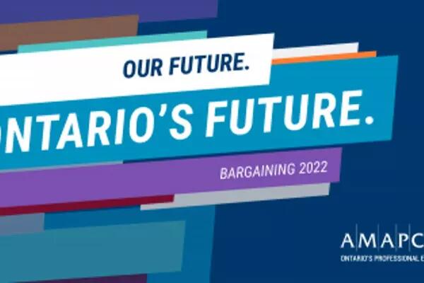 text that says, "Our Future. Ontario's Future"