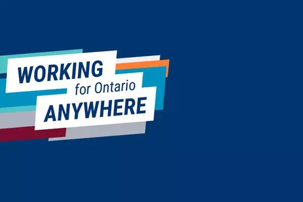Image of Working for Ontario Anywhere Banner (Alternative Working Arrangement)