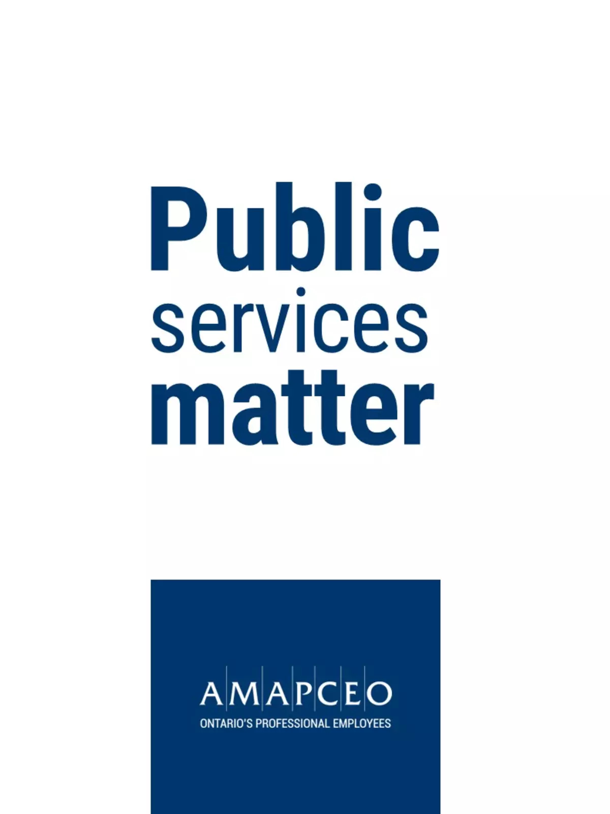 Image of poster - Public services matter