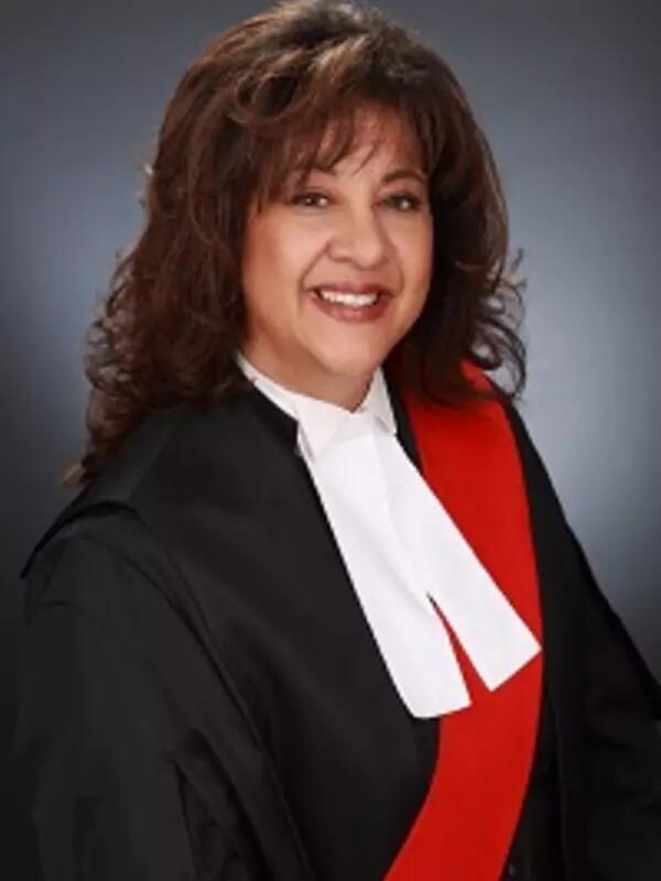 photo of Madam Justice Micheline Rawlins in ceremonial court robes