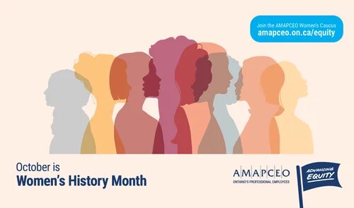 Image of banner for October is women's history month