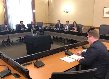 President Dave Bulmer before the Ontario Legislature’s Standing Committee on Finance and Economic Affairs to present AMAPCEO’s pre-budget submission. 