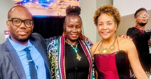 Image of AMAPCEO Black Caucus Chair Colt Saint-Baptiste and Vice-Chair Bonnie Wiltshire with former Governor General Michaëlle Jean at the 2026 National Black Canadians Summit 