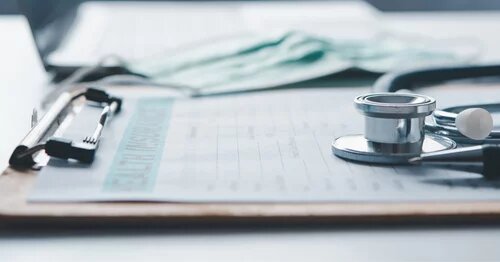 Image of Health Insurance Claim Form on a clipboard