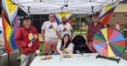 Image of Pride Caucus Members at Pride in Toronto