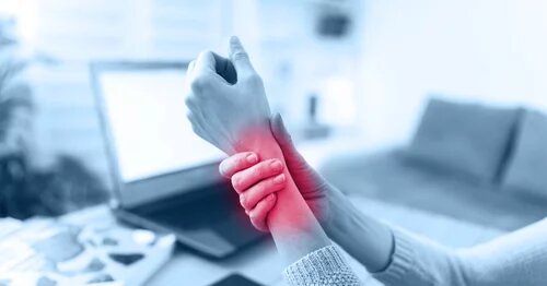 Image highlighting a wrist for Repetitive Strain Injury Awareness Day