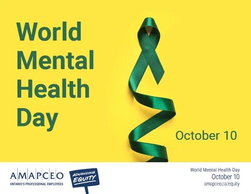 Image of banner for World Mental Health Day on October 10