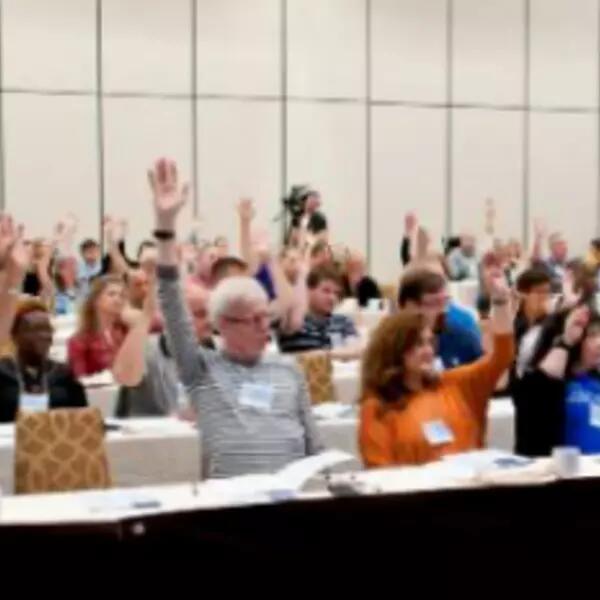 People raising hands