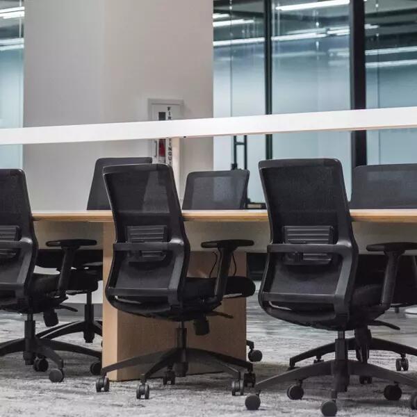 A photo of an empty office