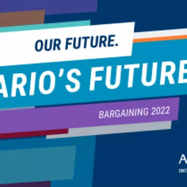 text that says, "Our Future. Ontario's Future"