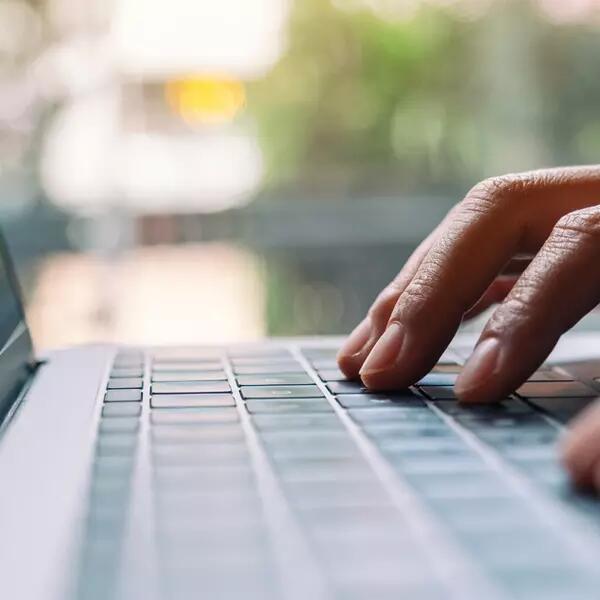 Image of hands on keyboard - representing news item "Join one of AMAPCEO's three new equity caucuses"