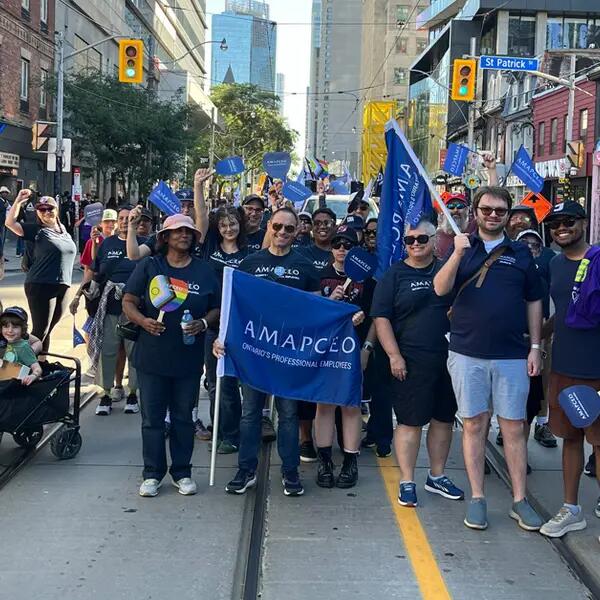 Image of AMAPCEO contingent at 2026 Labour Day parade