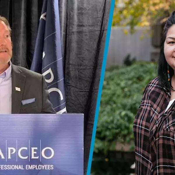 Image of President Dave Bulmer and Indigenous Circle Chair Maggie Kavanaugh