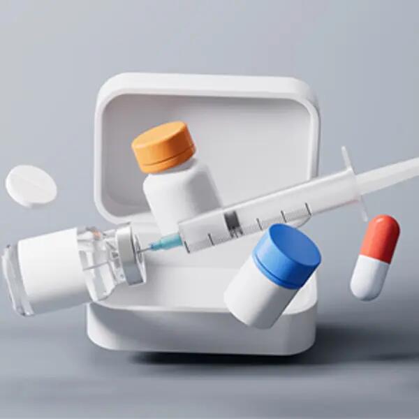 Image of prescription pills and injections