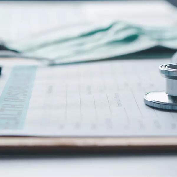Image of Health Insurance Claim Form on a clipboard