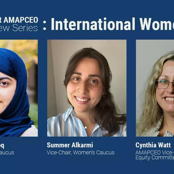Image of Equity at AMAPCEO Interview Series: International Women's Day