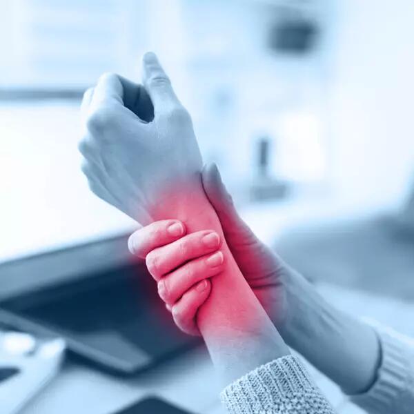 Image highlighting a wrist for Repetitive Strain Injury Awareness Day