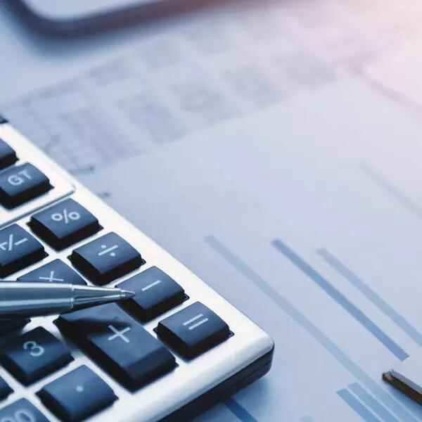 Image of calculator and spreadsheet