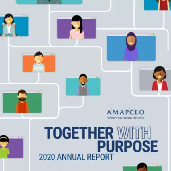 The cover of AMAPCEO's 2020 Annual Report